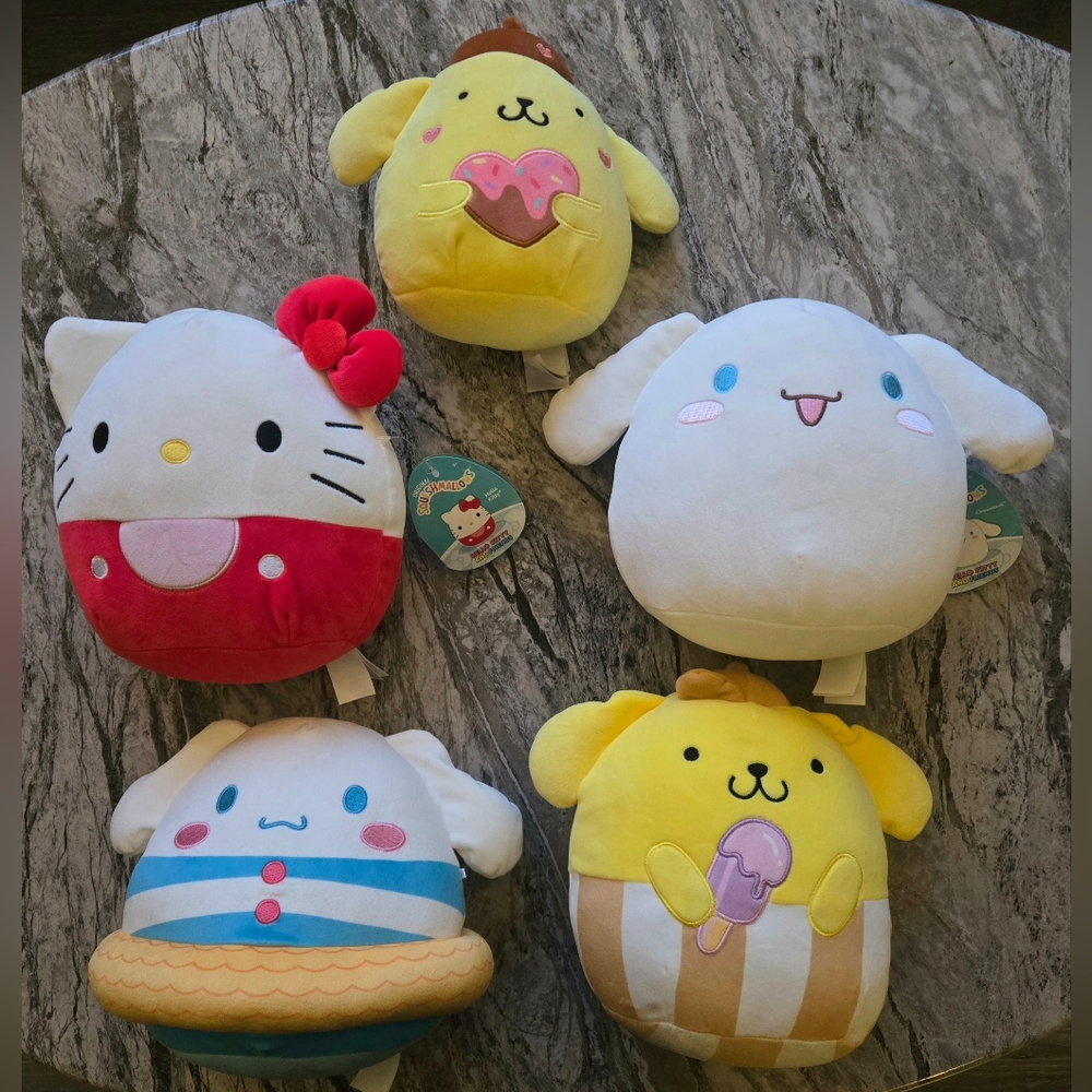 Squishmallows Hello Kitty And Friends Lot Of 5